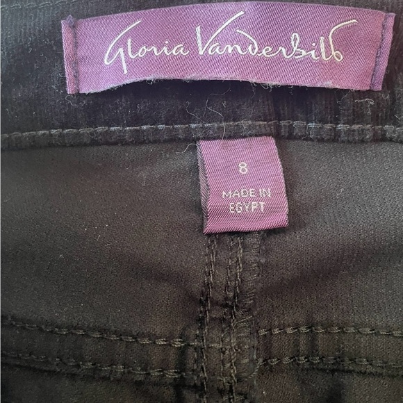 NWT Gloria Vanderbilt Amanda Black Corduroy Velvet Jeans Women Slim Leg
Size 8 - Picture 3 of 9